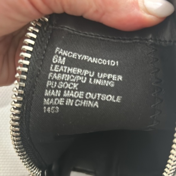 Steven New York Fancey Combat Boots Size 6. Leather upper. NWT - Picture 8 of 8